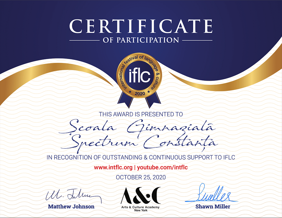 IFLC certificate